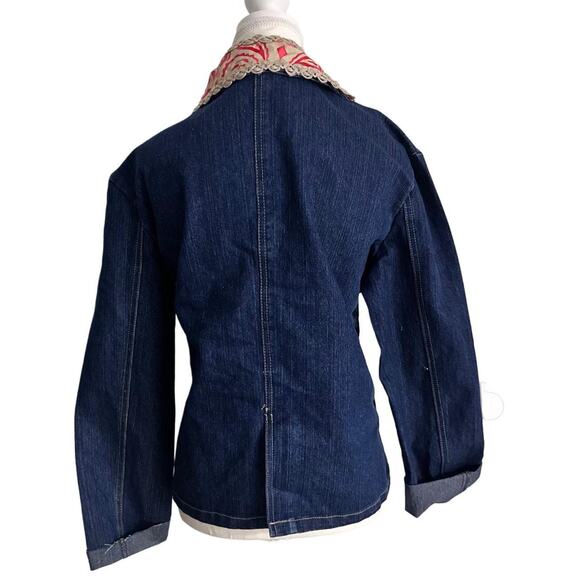 Erica Brooke Collection Denim Embroidered Vintage Size XL Women’s Jacket - Picture 2 of 5